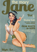 Wall art Mary Jane Retro Vintage Pinup Cannabis Art-1